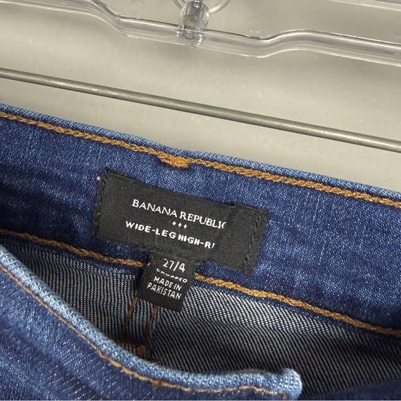Banana Republic 2025 High Rise Wide Leg Raw Hem Jeans - Picture 5 of 6